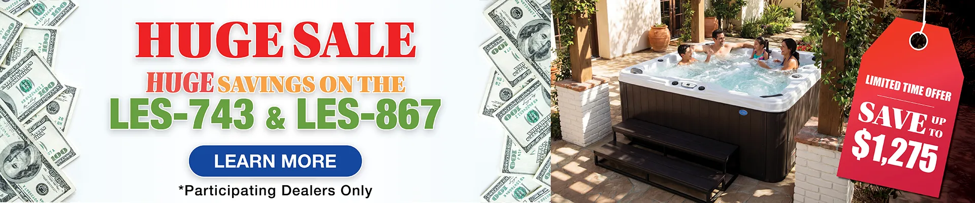 Calspas hot tub being used in a family setting - Santarosa